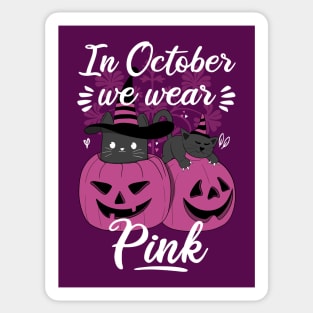 In October We Wear Pink Sticker